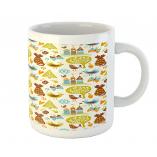 Cats Birds Butterfly Mug