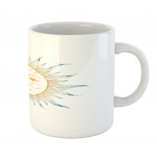 Ornate Aztec Star Motif Mug