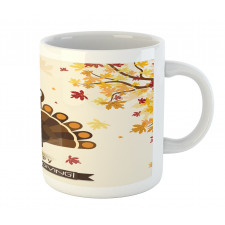 Fall Season Animal Leaf Mug