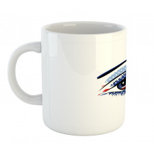 USA Flag Female Eye Mug