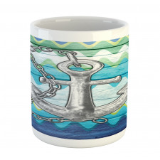 Nautical Chevron Zigzags Mug