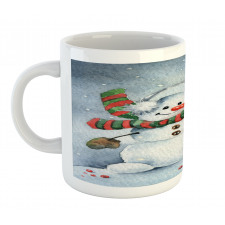 Watercolor Xmas Winter Mug