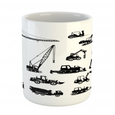 Black Trucks Set Mug