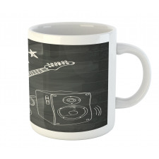 Love Rock Music Sketch Mug