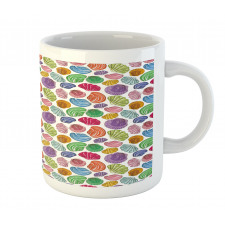 Colorful Aqua Motif Mug