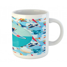 Airplane Composition Mug