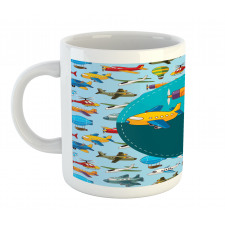 Cartoon Airplanes Mug