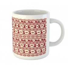 Cat Pattern Pixel Art Mug