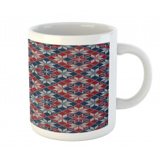 Tartan Geometric Floral Mug