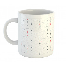 Diamond Motif Mug