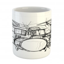 Drummer Doodle Art Mug