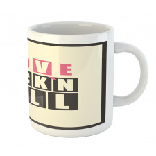 Retro Slogan Grunge Mug