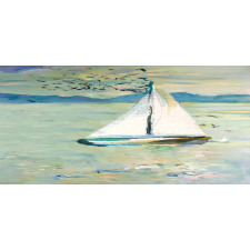 Monet Sailing Boat Mug