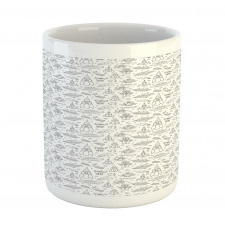 Monochrome Space Design Mug