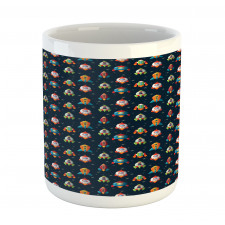 Cartoon Style Space Mug