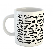 Silhouettes in Black Mug