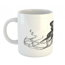 Aquatic Animal Sketch Mug