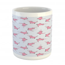 Romantic Pink Kittens Mug