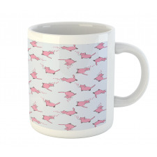 Romantic Pink Kittens Mug