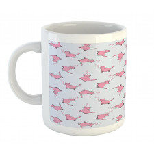 Romantic Pink Kittens Mug