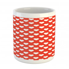 White Hearts Love Mug