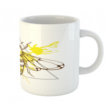 Color Splashed Bee Mug