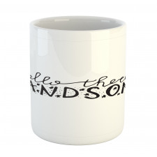 Baby Boys Birthday Text Mug