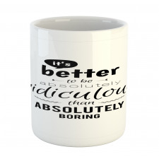 Lettering Pattern Mug