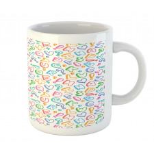 Colored Letters Mug