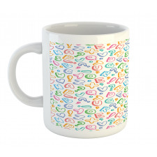 Colored Letters Mug