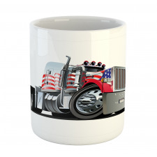 American Flag Motif Hood Mug
