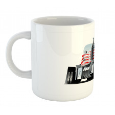 American Flag Motif Hood Mug