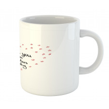 Stars Heart Shape Mug