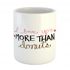 Donut and Hearts Mug