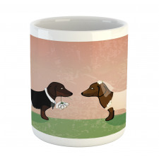 Cartoon Dog Marriage Mug