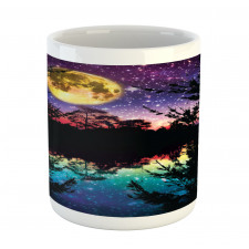 Night Sky Trees Mug