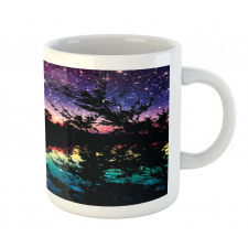 Night Sky Trees Mug