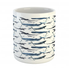 Orcas and Blue Whales Mug