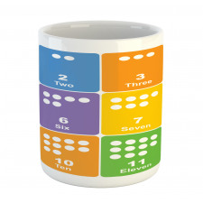 Colorful Numbers Mug