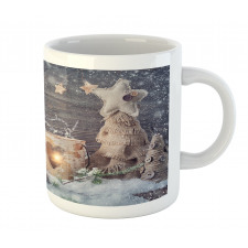 Candle Winter Holiday Mug