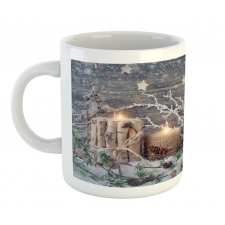 Candle Winter Holiday Mug