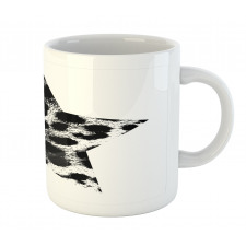 Star Shape Grunge Mug