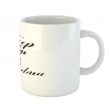 Hugging Grandma Calligraphy Mug