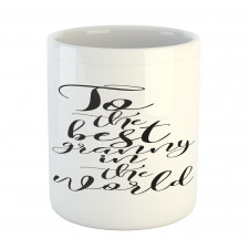 Hand Lettering Words Mug