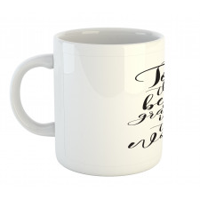 Hand Lettering Words Mug