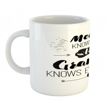 Arrows and Heart Motif Mug