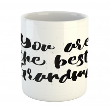 Black and White Words Mug