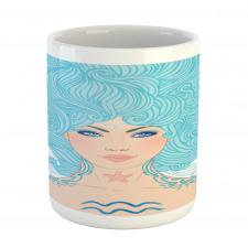 Blue Woman Mug