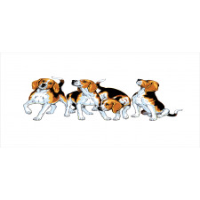 4 Beagle Hounds Play Mug