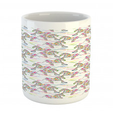 Running Colorful Animals Mug